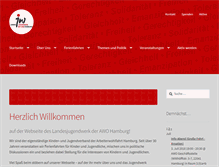 Tablet Screenshot of jugendwerk-hamburg.com